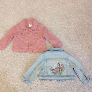 Girls denim jackets size 12 months